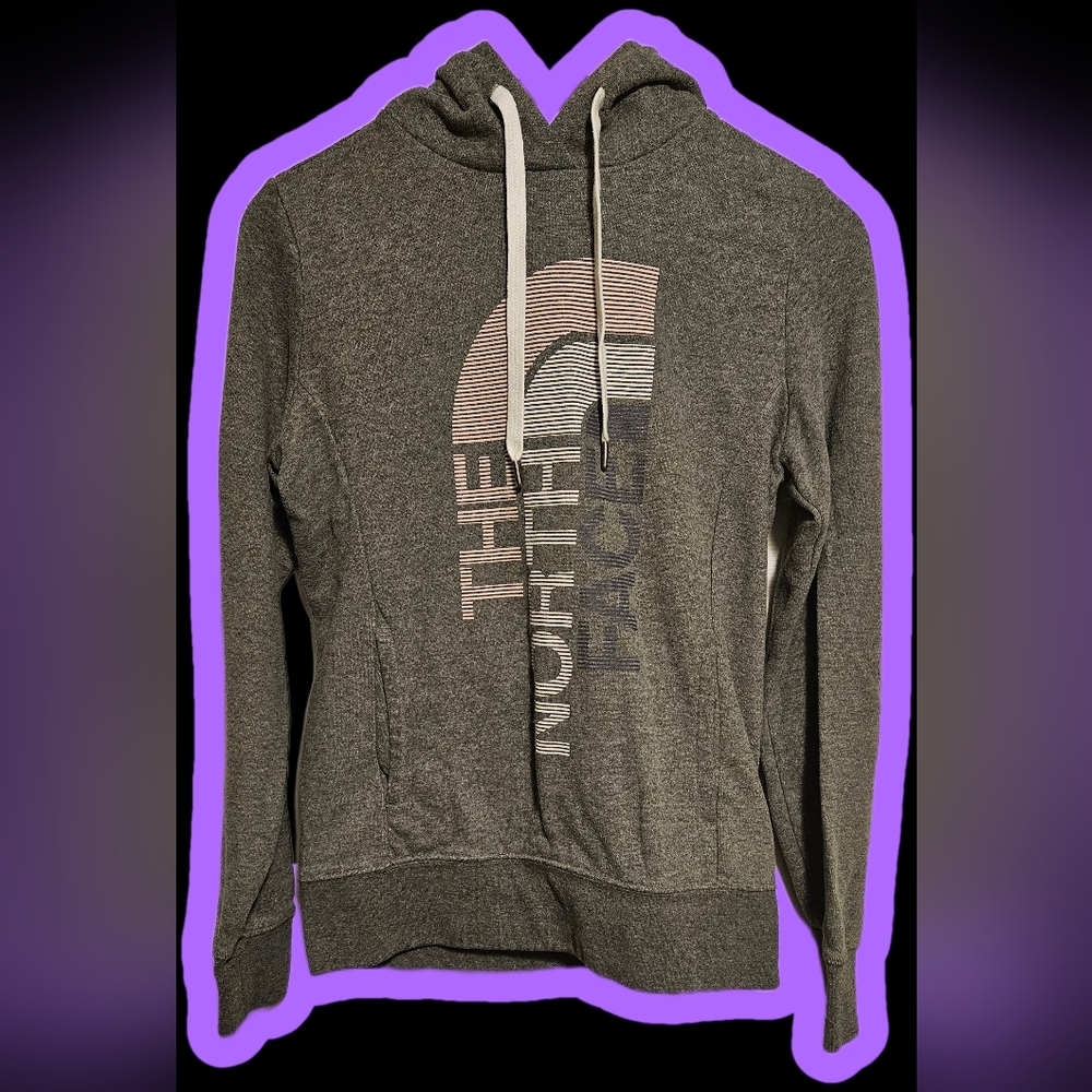 The North Face Women's Charcoal Hoodie Sweater Small Petite
